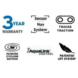 Robot Piscine électrique Zodiac Vortrax RTRX 8500 iQ avec chariot