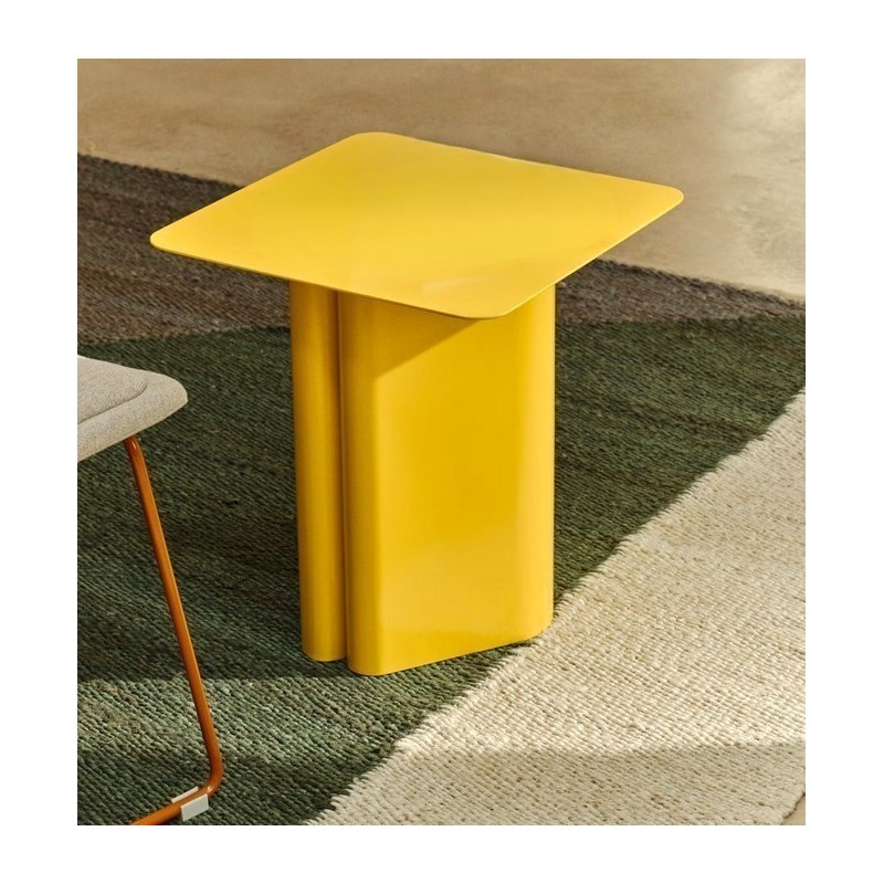 Black Jet Mindi Wooden Side Table 50cm VeryForma