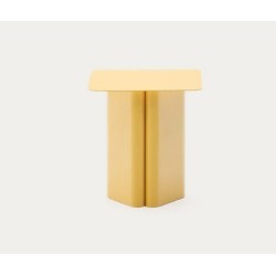 Table d'appoint en fer jaune Avin 42x42cm VeryForma