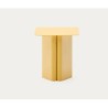 Table d'appoint en fer jaune Avin 42x42cm VeryForma