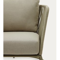 Poltrona externa Saco em corda e aço verde VeryForma