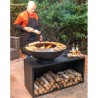 Mesa de Braseiro Onyx 80 e Grade Elevada RedFire