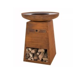 Brasero Orion Rust y tapa RedFire