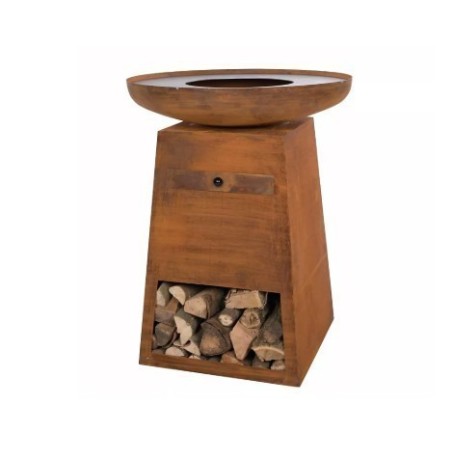 Brasero Orion Rust y tapa RedFire