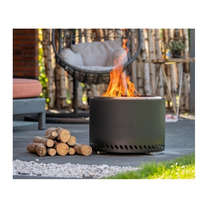 Volcano Extra Large Black RedFire Brazier