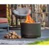 Volcano Extra Large Black RedFire Brazier