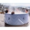 Mono 6-Sitzer halbstarrer Spa 173cm und Wifi MSpa