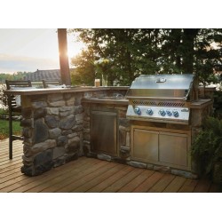 Barbecue gaz Napoleon Encastrable 700 Big 32 avec 4 brûleurs et 1 infrarouge arrière