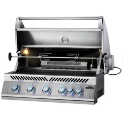 Parrilla de gas incorporada Napoleon Big 38 Series 700 con 5 quemadores y 1 trasero infrarrojo