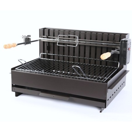 Barbecue Le Marquier Vulcain avec Tournebroche Encastrable 61x33