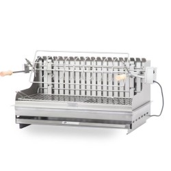 Le Marquier Irissarry Churrasqueira em Aço Inox com Rotisserie 78x32