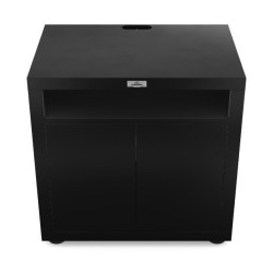 Meuble de cuisine avec deux portes Le Marquier 80x55 cm acier noir