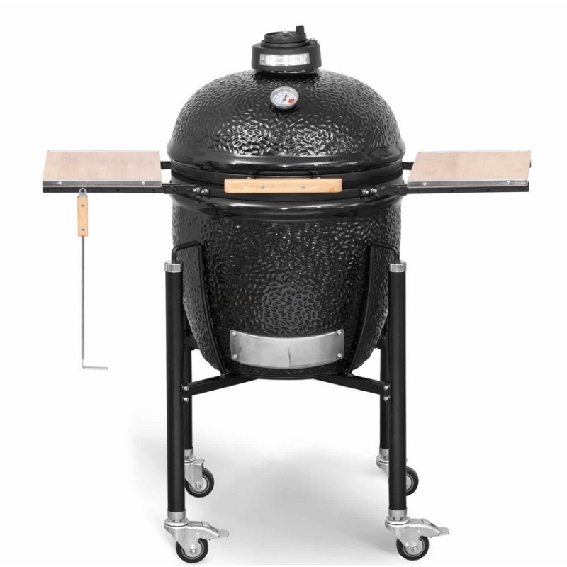 Kamado Monolith Basic Grelha Preta com Carrinho
