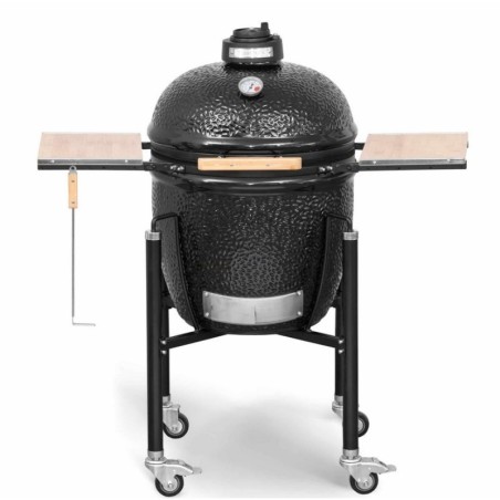 Kamado Monolith Basic Schwarzer Grill mit Wagen