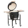 Kamado Monolith Basic Griglia Nera con Carrello