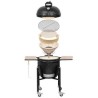 Kamado Monolith Basic Griglia Nera con Carrello