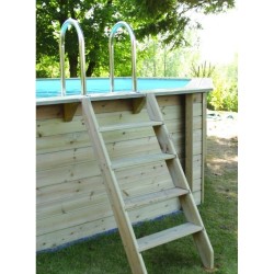 Piscine Bois Ubbink Azura 400x610 H120cm Liner beige