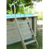 Piscine Bois Ubbink Azura 400x610 H120cm Liner beige