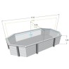 Piscine Bois Ubbink Azura 400x610 H120cm Liner beige