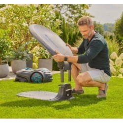 Gardena Robot Sileno Free und Max Rasenmäher-Unterstand