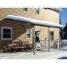 Pergola adossée Olympia 3x4,25m aluminium blanc et polycarbonate Canopia