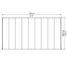 Pérgola de parede Olympia 3x5,46m em alumínio branco e policarbonato Canopia