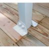 Pérgola de parede Olympia 3x9,71m em alumínio branco e policarbonato Canopia