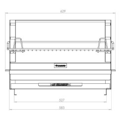 Le Marquier Montory Churrasqueira embutida 61x40