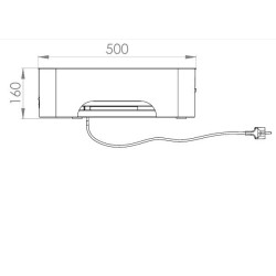 Exklusive elektrische Plancha 260 DUO L 78 x T 49 cm Le Marquier