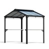 Abri de barbecue Austin 1.8x2.4m aluminium Gris anthracite avec toit Canopia