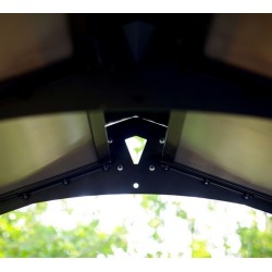 Abri de barbecue Austin 1.8x2.4m aluminium Gris anthracite avec toit Canopia