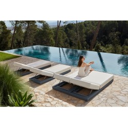 Mobili da giardino Vondon lounge Pixel modulo divano Vondom tessuto Silvertex tortora