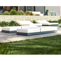 Muebles de jardín Vondon lounge Pixel módulo sofá Vondom tejido Silvertex blanco
