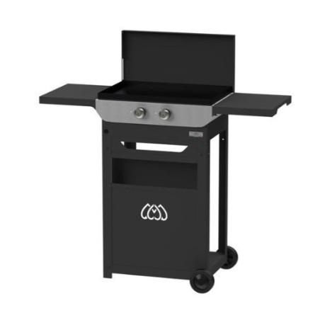 Electric plancha on Original DUO 260 trolley Le Marquier