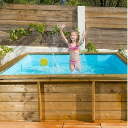 Piscine Bois Hors-Sol Tropic Junior 226x226 Bwt