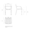 Chaise Madison Wood Cream Vondom