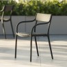 Chaise Madison Slats Noir Tortora Vondom