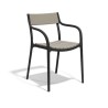 Chaise Madison Slats Noir Tortora Vondom
