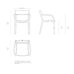 Chaise Madison Upholstered Cream Vondom