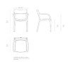 Cadeira Estofada Creme Madison Vondom