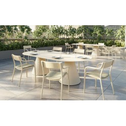 Chaise Madison Upholstered Cream Vondom