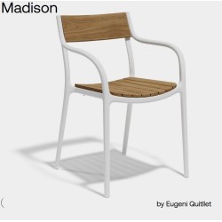 Madison Holz Weiß Stuhl Vondom