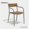 Chaise Madison Wood Tortora Vondom