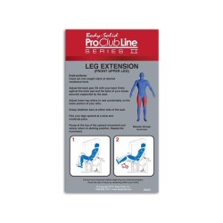 Poste extension des jambes avec tour de poids S2LEX-3 Pro Clubline