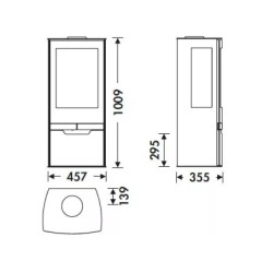 Poêle à bois Panadero Zinc Ecodesign 8 kW