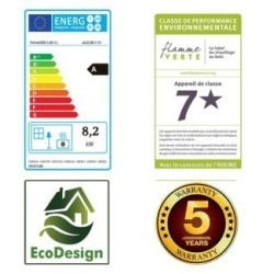 Fogão a lenha Panadero Osaka Ecodesign 8 kW