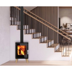 Poêle à bois Jacco pieds bois Supra 4.8kW