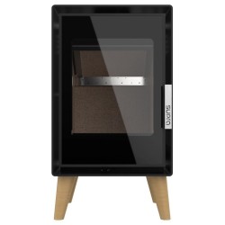 Estufa de leña Jacco con patas de madera Supra 4.8kW
