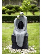 Estatuas, esculturas, fuentes, muros de agua